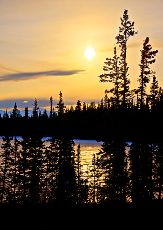 photo: Spring Moon on Ice