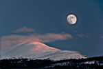 Moonrise over Mount Lorne